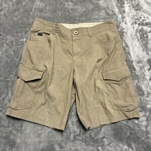 Kuhl Shorts Mens 33 Brown Renegade Cargo Mesh Pockets‎ Hiking Stretch Nylon 5336